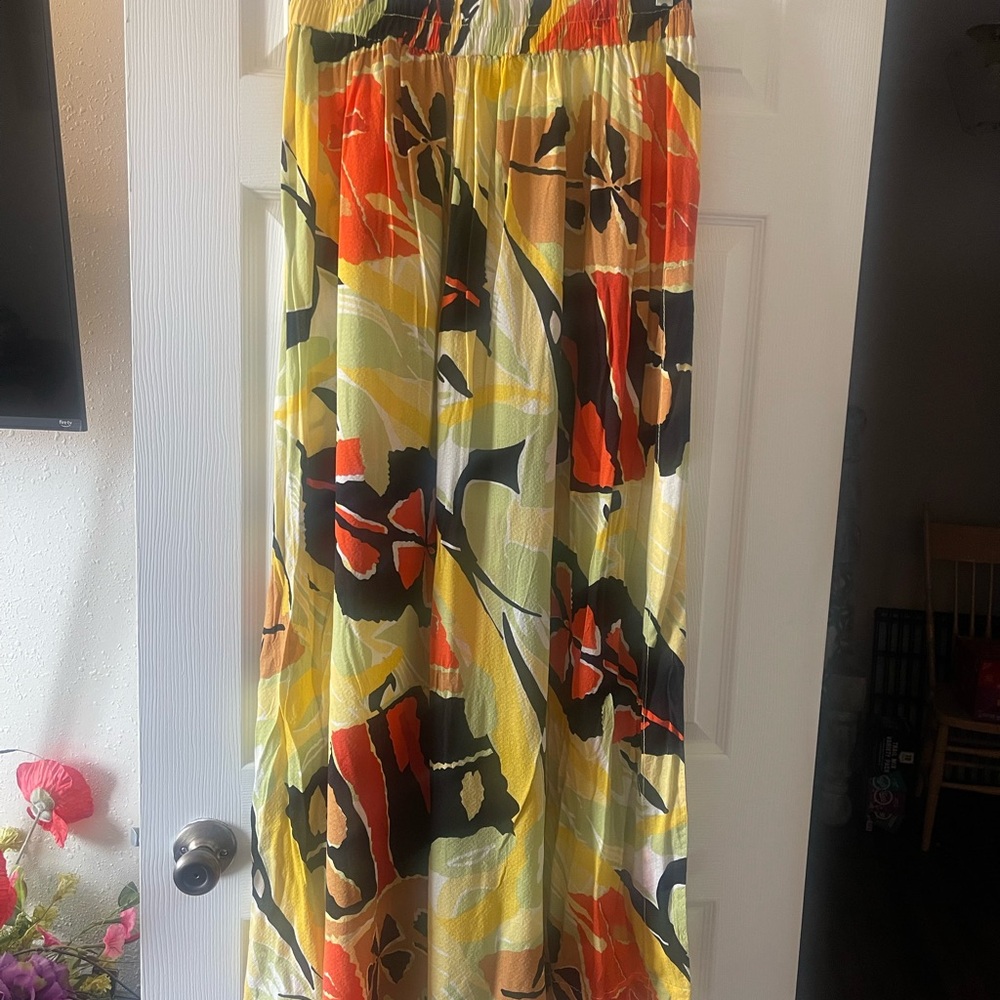 Free People Vibrant Slit-leg, Wide Leg Pants - Picture 3 of 9